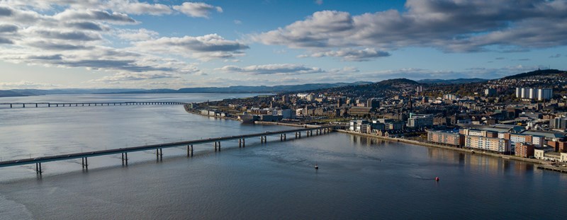 Arial View of the City of Dundee